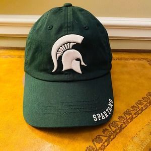 Michigan State Spartans Sparty Green Adjustable Cotton Baseball Hat Cap NEW
